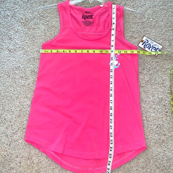 🦩NWT🏝TEXAS Tank Top⚓️Anchor & State of TEXAS & Flamingos in Hot Pink🦩 - Picture 9 of 9